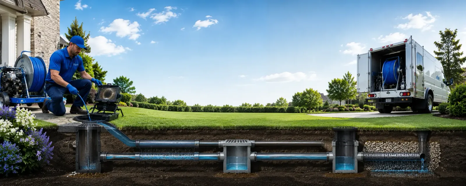 Outdoor drain cleaning information for Brantwood, WI